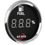 Velsen digital fuel gauge with LED display for boats and vehicles