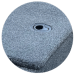 Osculati plastic locker handle installed on carpeted boat hatch