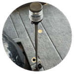 Velsen removable boat navigation light with stainless steel pole and clear lens