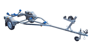 TIKI BX600-L A galvanized boat trailer with adjustable rollers