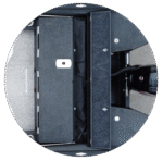 Velsen hidden rear storage compartment for foldable bimini top